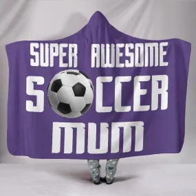 Soccer Mum Hooded Blanket - Purple