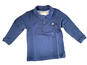 Soft Jersey Cotton Polo Shirt - Navy