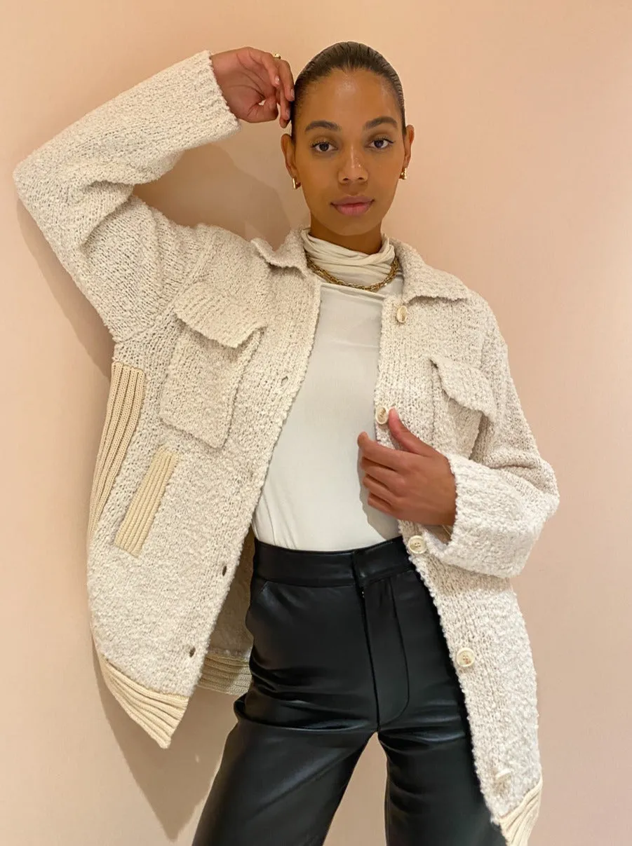 Sovere Prospect Knit Jacket in Neutral