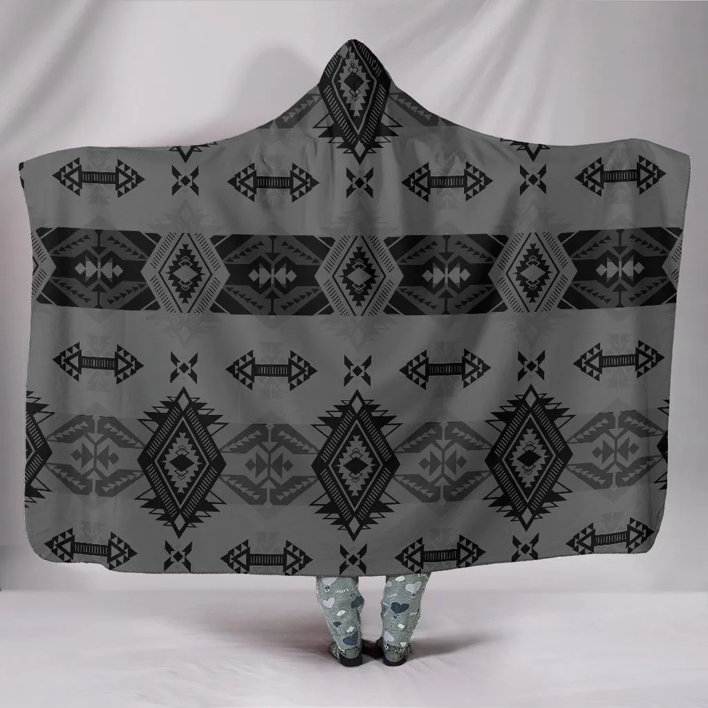 Sovereign Nation Gray Hooded Blanket