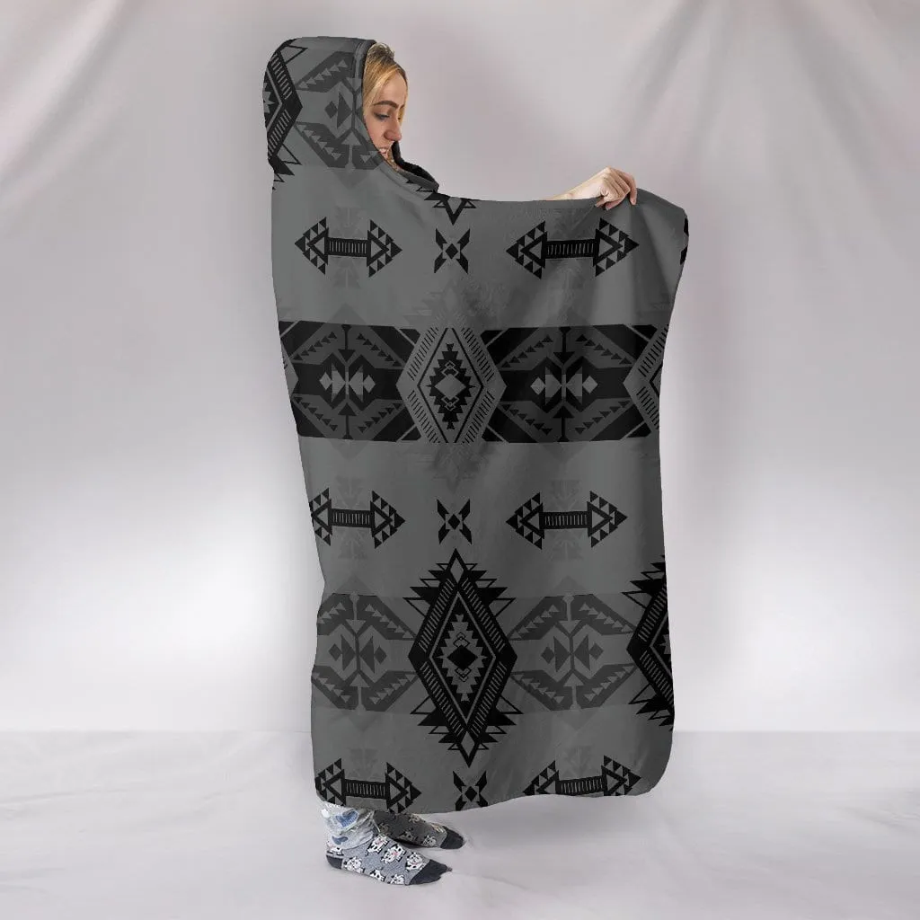 Sovereign Nation Gray Hooded Blanket