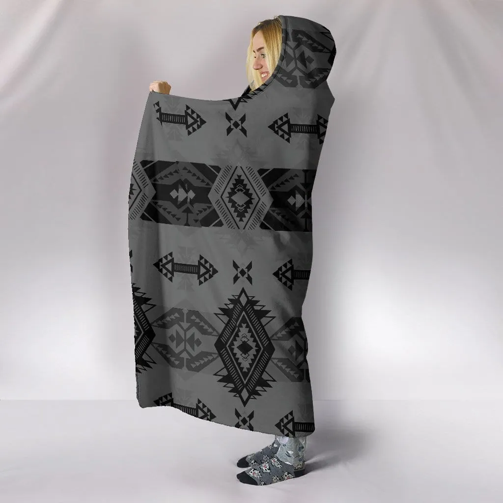 Sovereign Nation Gray Hooded Blanket