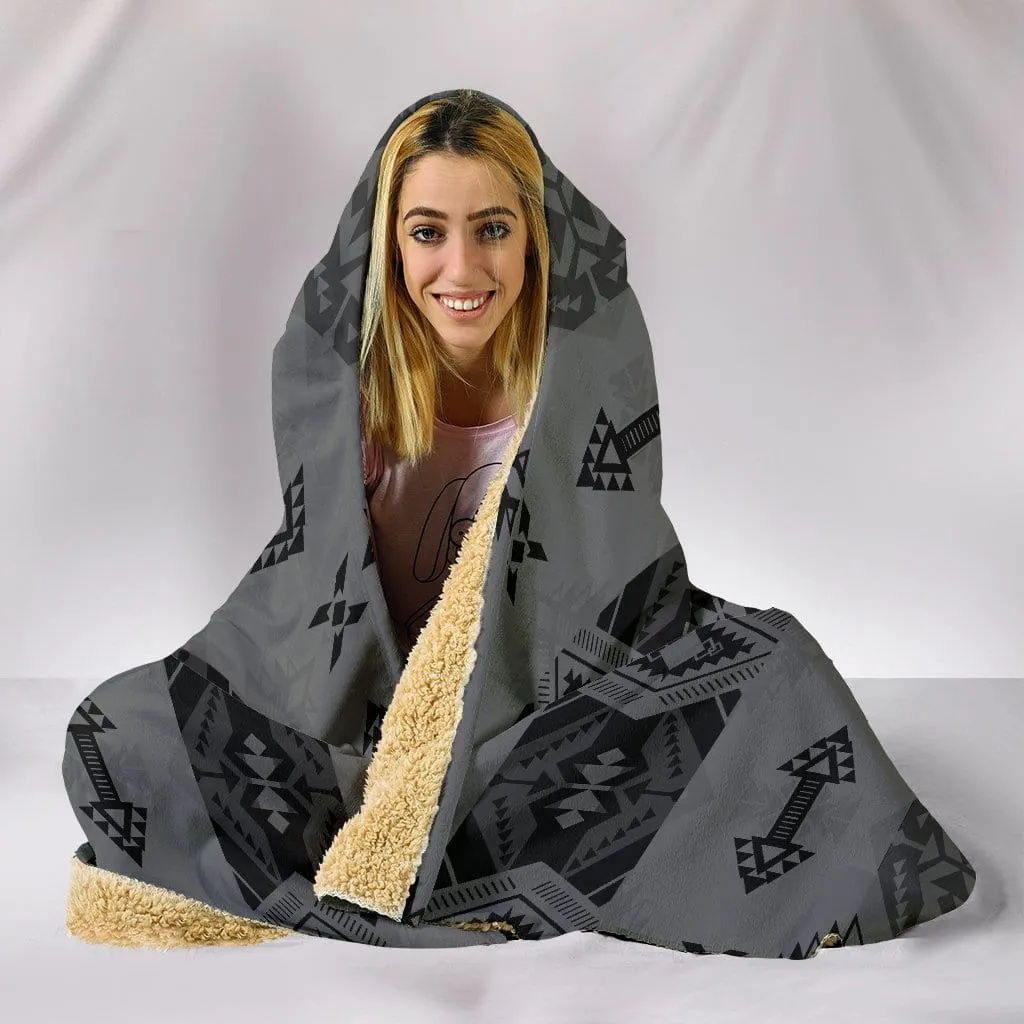 Sovereign Nation Gray Hooded Blanket