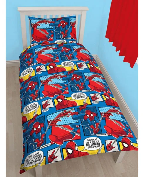 Spider-Man Webhead Reversible Single Duvet Cover Bedding Set