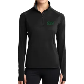 Sport-Tek Ladies Sport-Wick Stretch 1/2-Zip Pullover - UVU Automotive