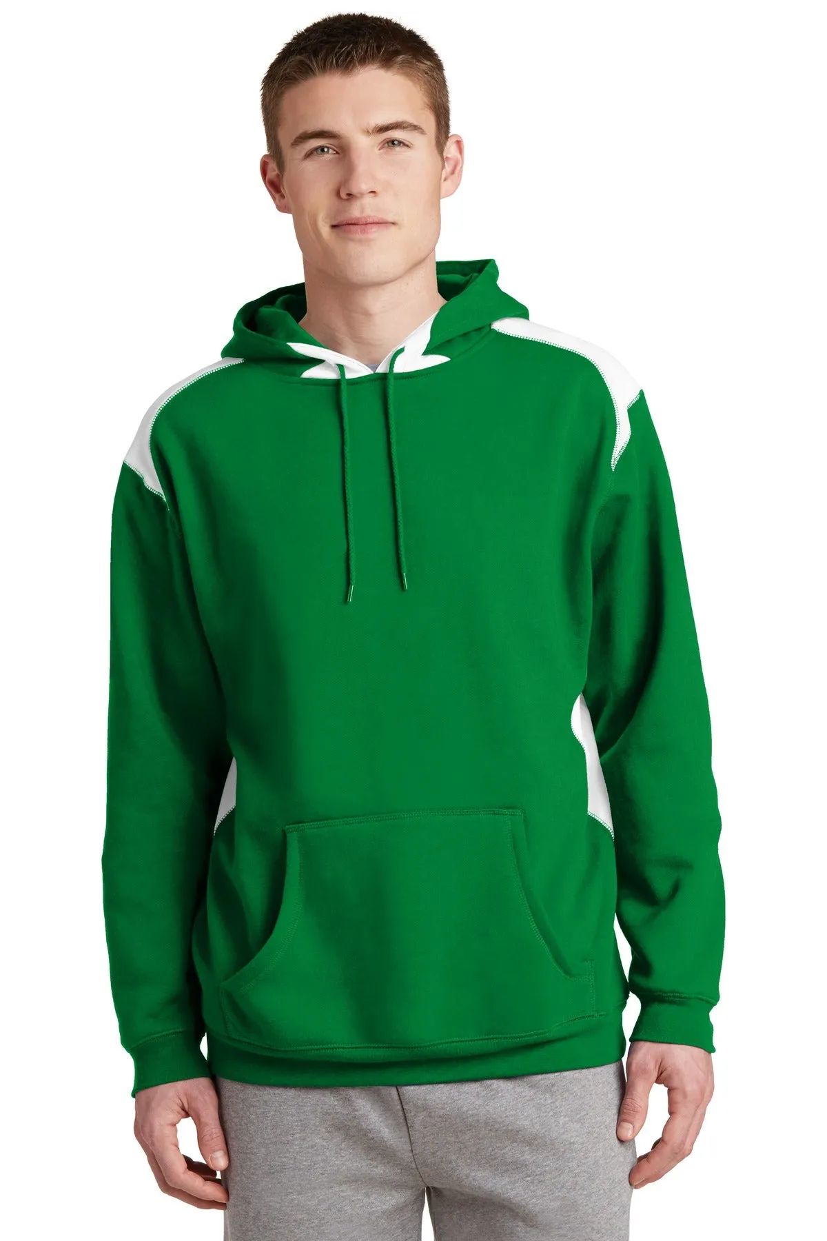 Sport-Tek Men's Pullover Hooded Sweatshirt with Contrast Color. F264