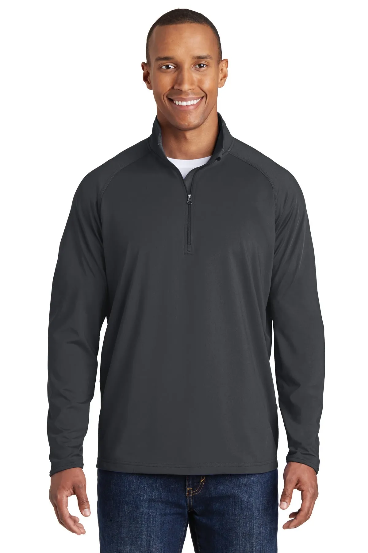 Sport-Tek Men's Sport-Wick Stretch 1/2-Zip Pullover