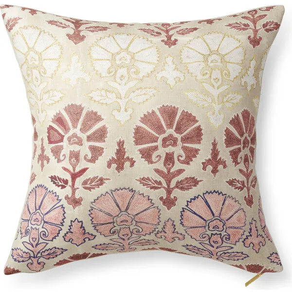 St. Frank Suzani Silk Pillow, Blush - 22