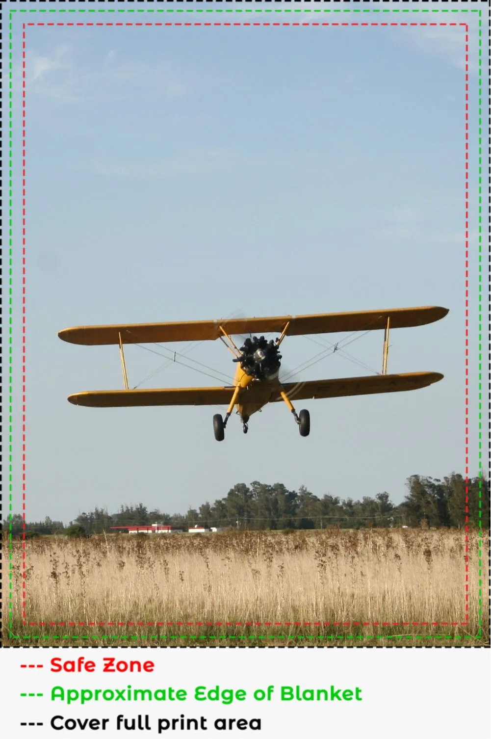 Stearman Plane Over a Field Blanket