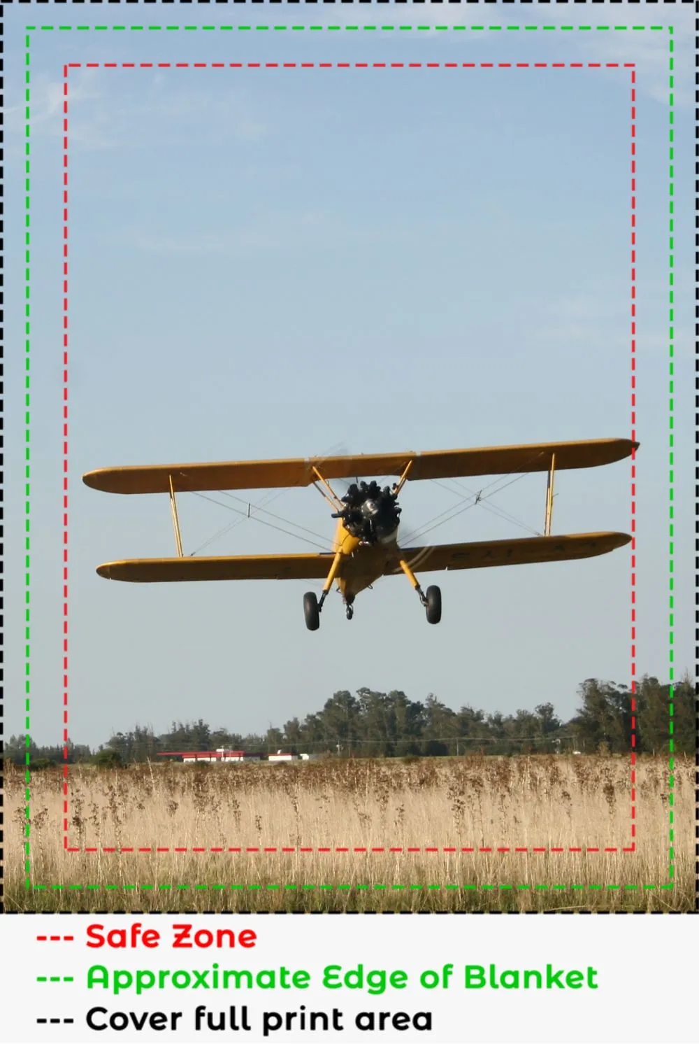 Stearman Plane Over a Field Blanket