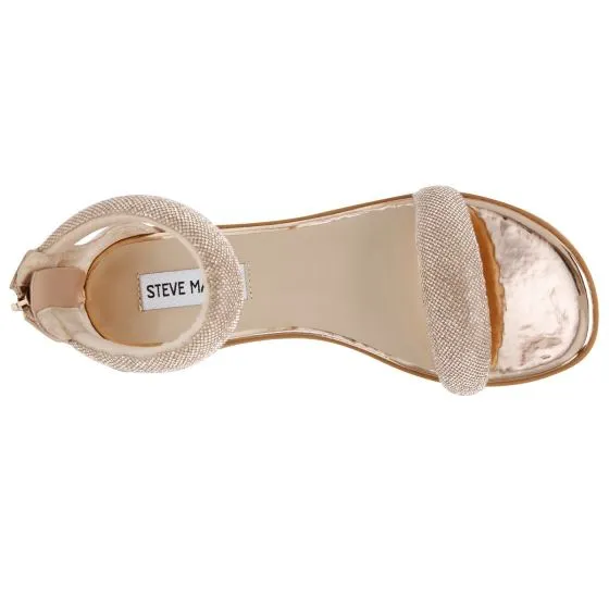 Steve Madden W' Infuse-R Rose Gold Jellystone Sandals