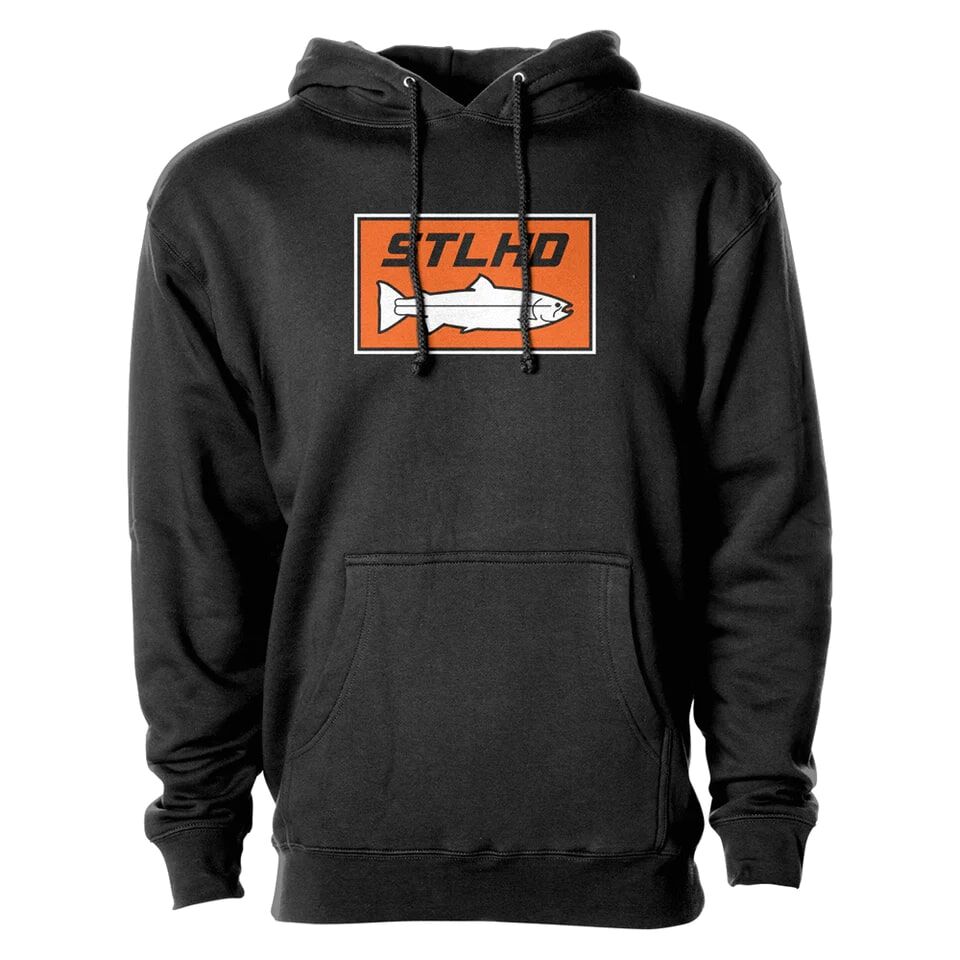 STLHD Men's Standard Logo Premium Hoodie in Black