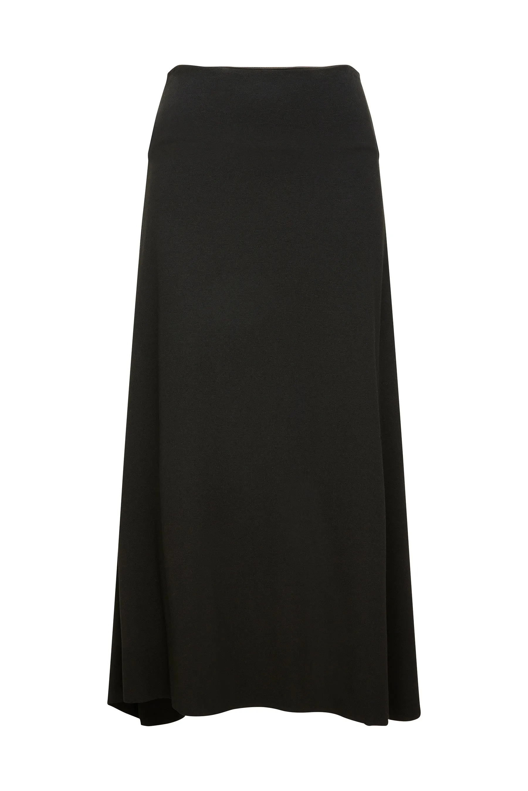 stretch viscose flared skirt