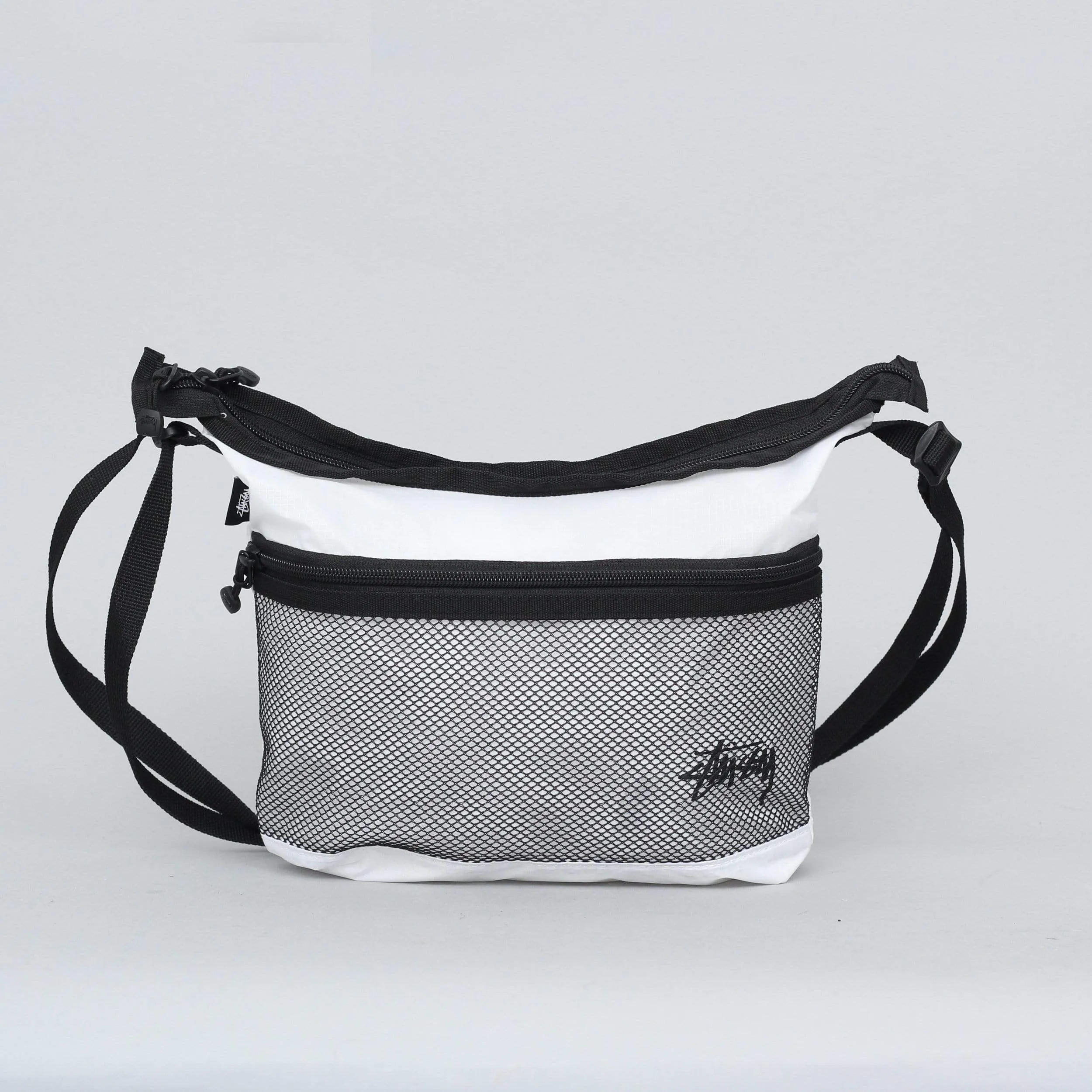 Stussy Light Weight Shoulder Bag White