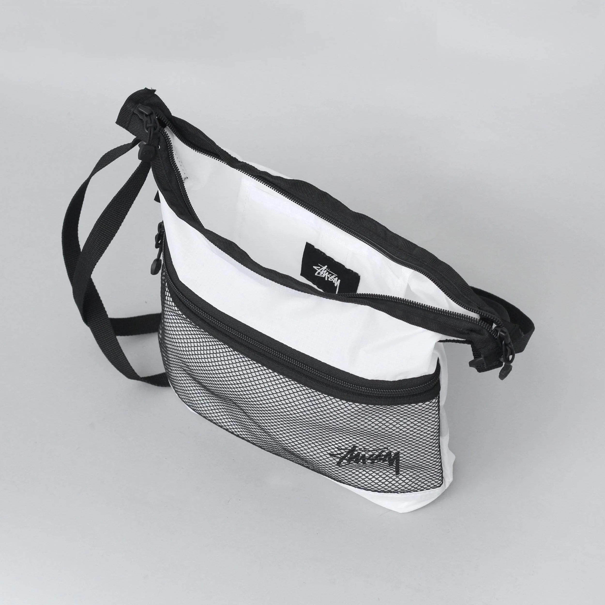 Stussy Light Weight Shoulder Bag White