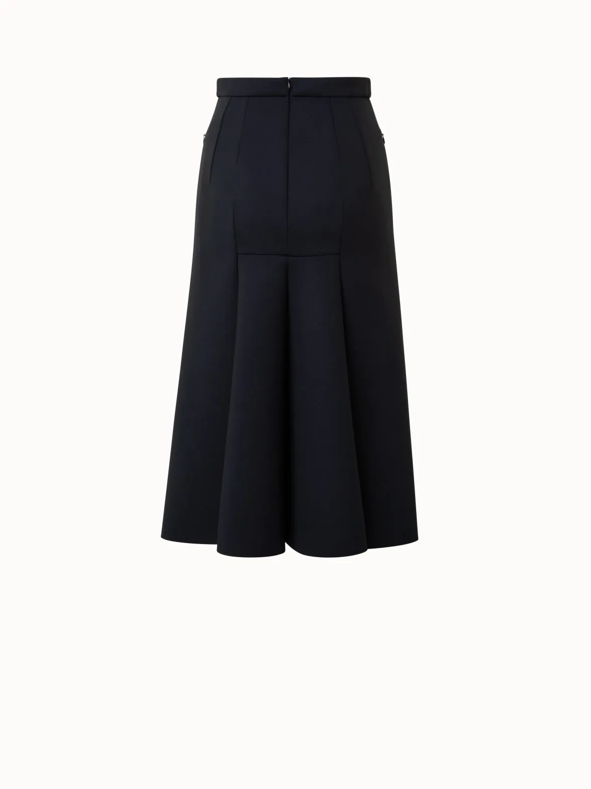 Techno Neoprene Midi Skirt