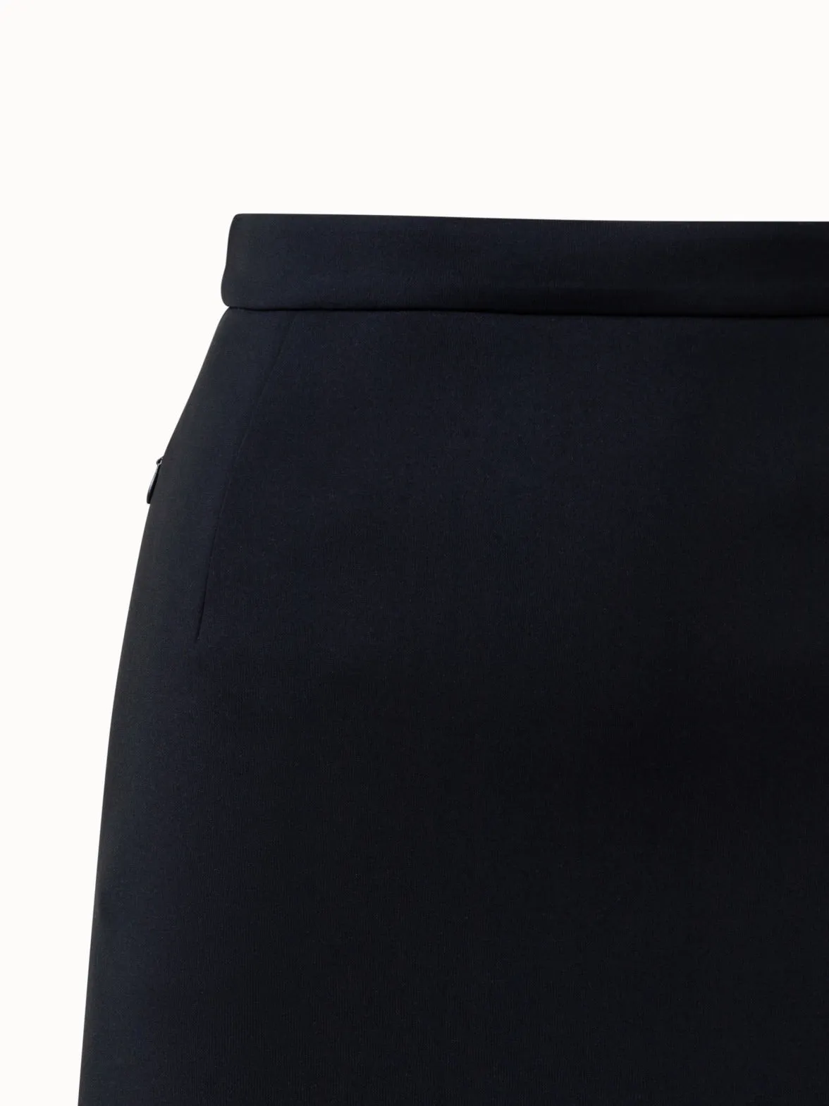 Techno Neoprene Midi Skirt