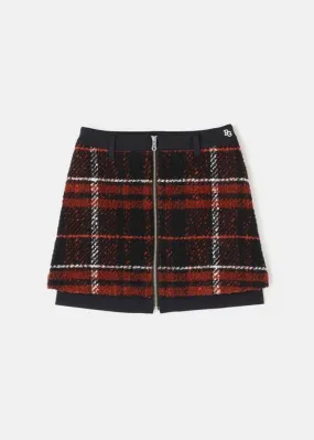 Texbrid Knit Check Skirt