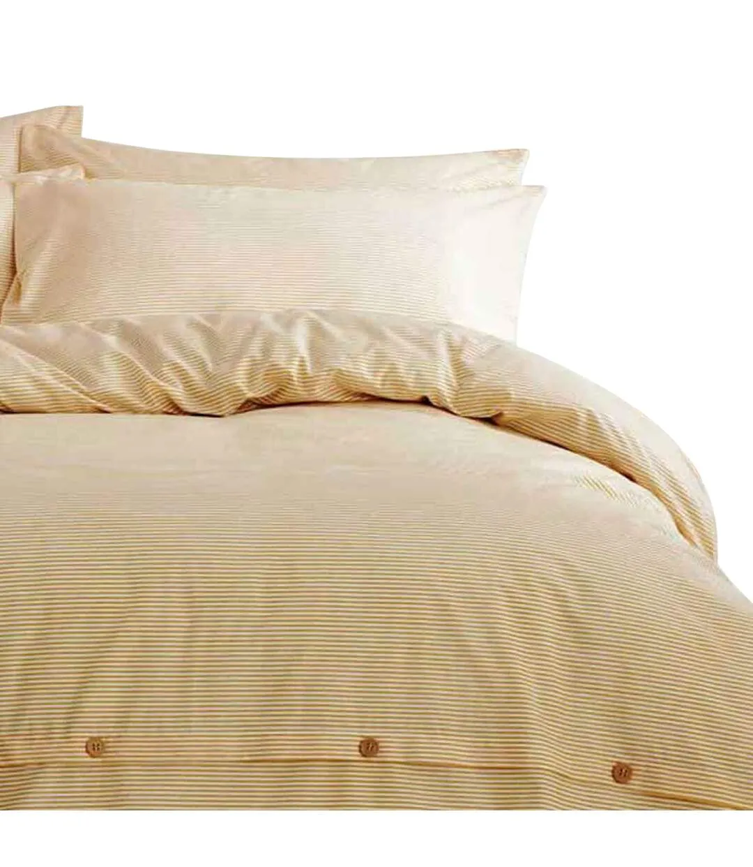 The Linen Yard Holbury Duvet and Pillowcase Set (Ochre) - UTRV1620