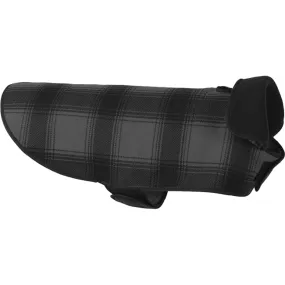 The SK Dog Jacket Fleece - Black/Grey Plaid - Xl