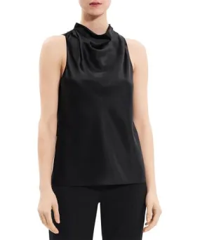 Theory Womens Silk Cowl Tank Top