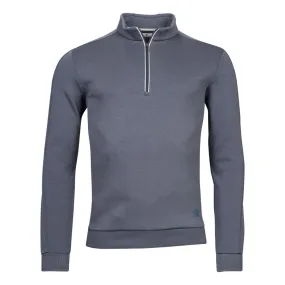 Thomas Maine Technical Stretch Grey Half Zip Pullover | Menswear Online