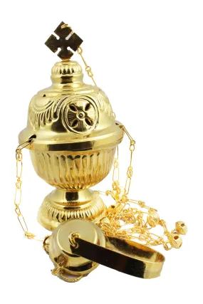 Thurible 109 Brass Sheet made Censer 8.1 inch