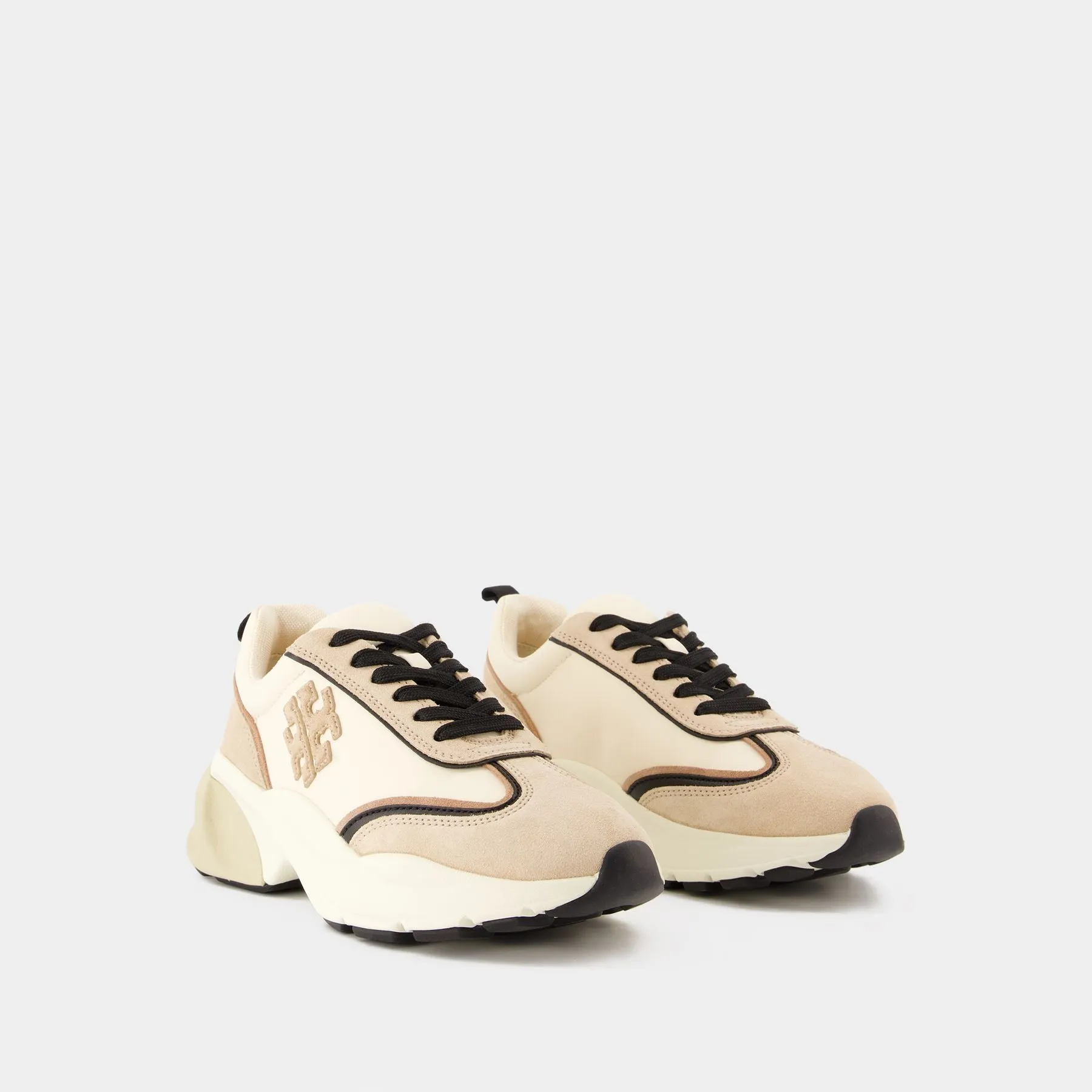 Tory Burch  Good Luck Sneakers - Tory Burch - Synthetic - Beige