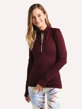     TORY SPORT  Seamless 1/4 Zip Pullover    