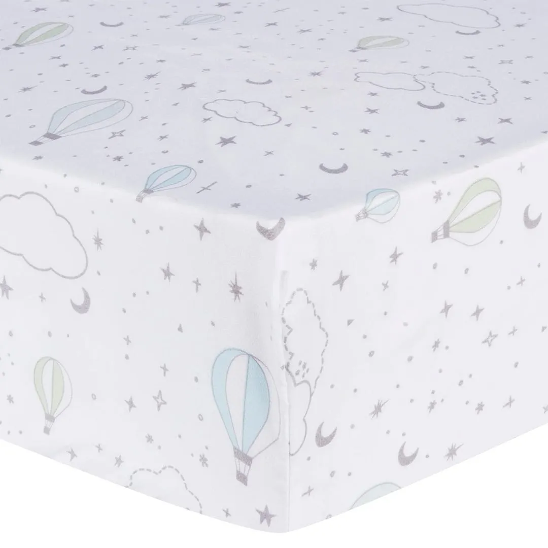 Trend Lab Microfiber Fitted Crib Sheet (2) - Starry Dream  - Clement