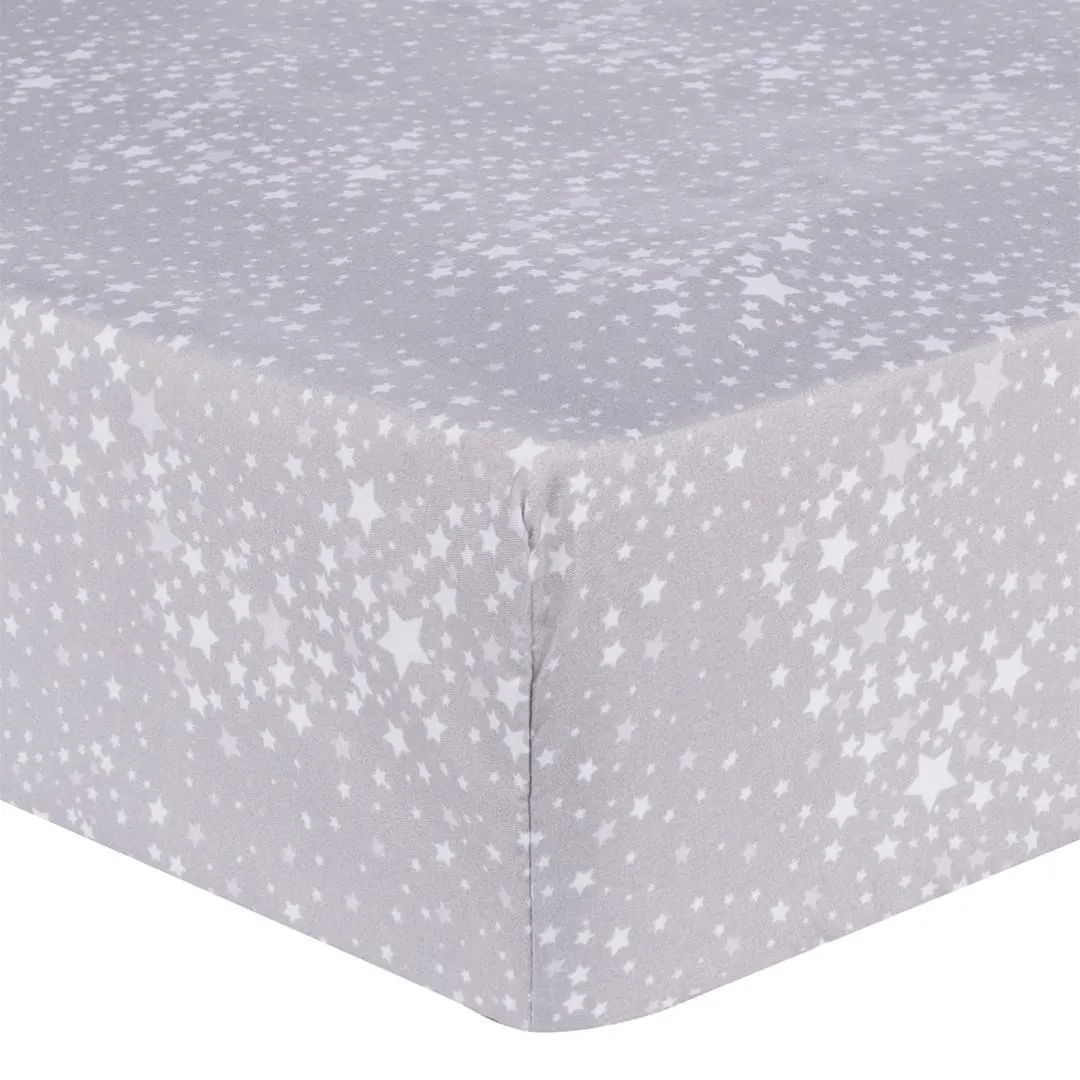 Trend Lab Microfiber Fitted Crib Sheet (2) - Starry Dream  - Clement