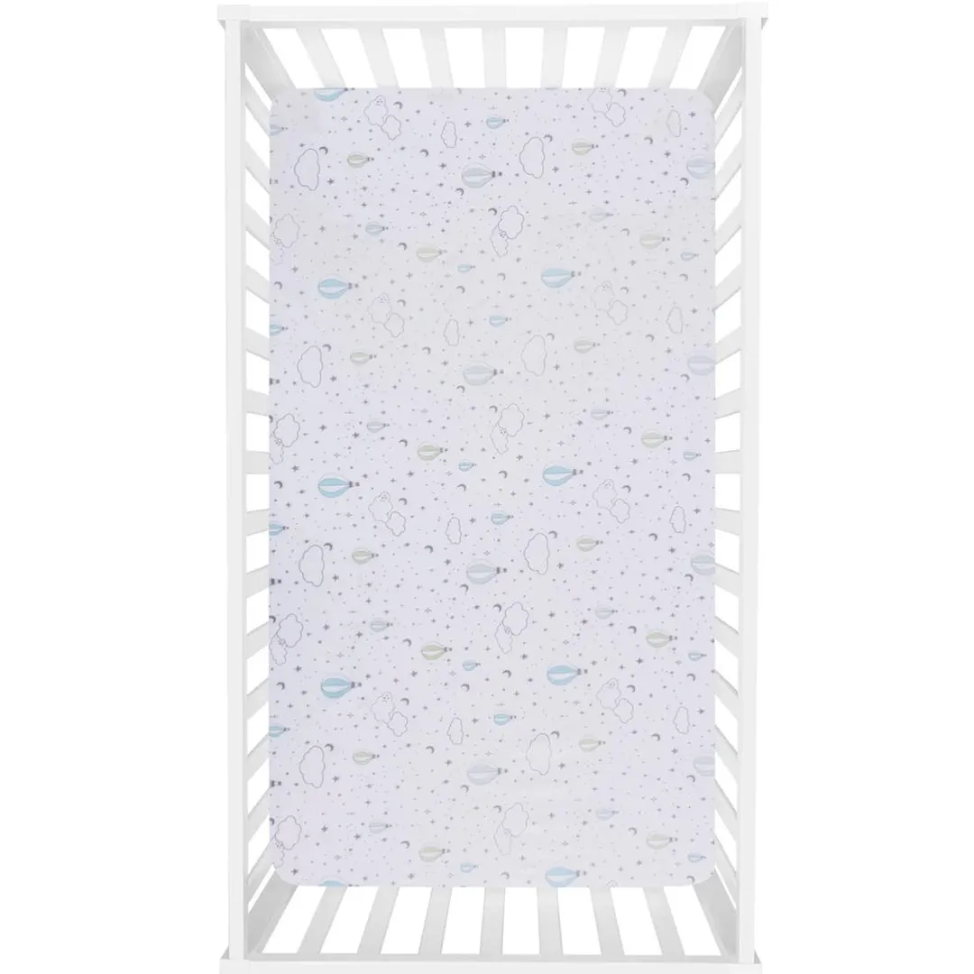 Trend Lab Microfiber Fitted Crib Sheet (2) - Starry Dream  - Clement