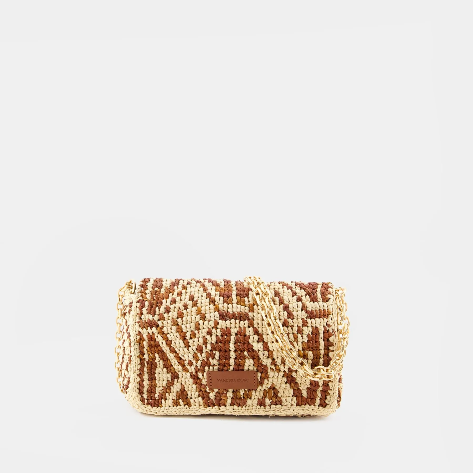 Vanessa Bruno  Nano Moon Crossbody - Vanessa Bruno - Raffia - Brown