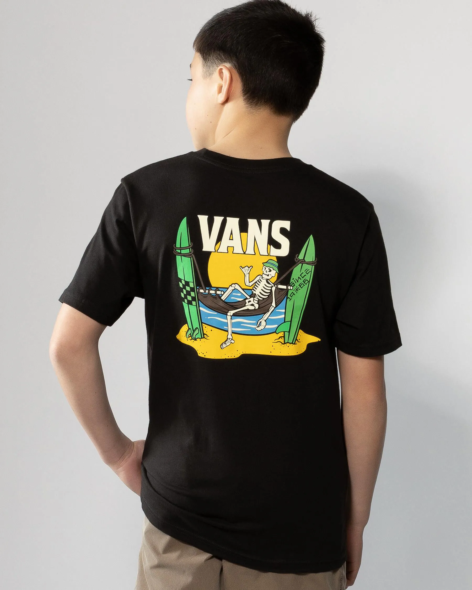 Vans Boys' Shaka Skeleton T-Shirt