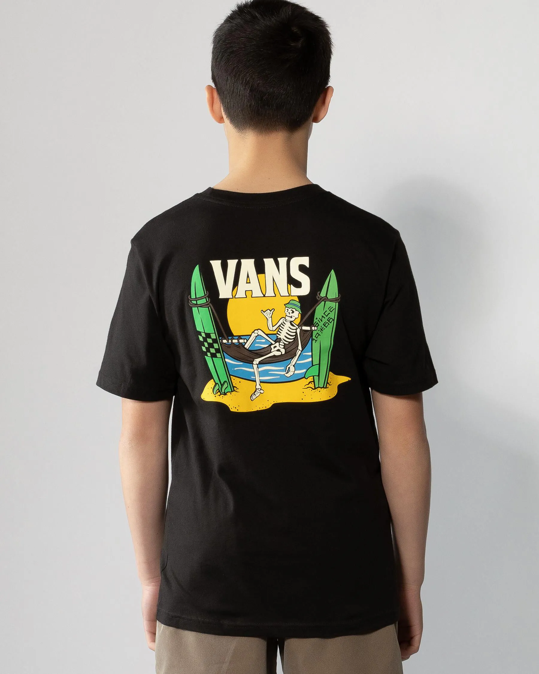 Vans Boys' Shaka Skeleton T-Shirt