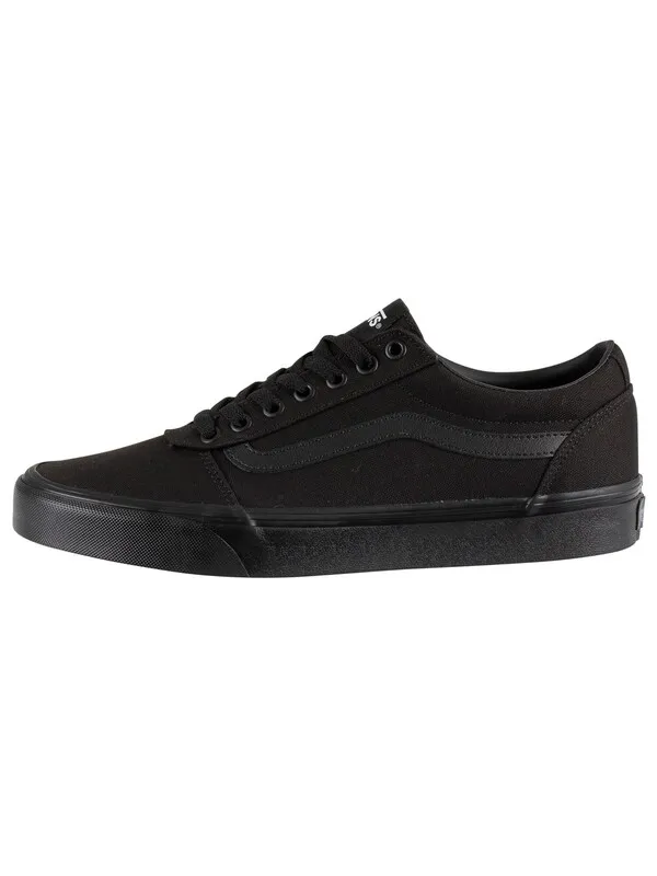 Vans Ward Canvas Trainers - Black/Black