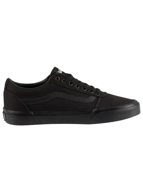 Vans Ward Canvas Trainers - Black/Black