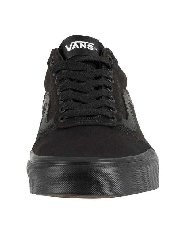 Vans Ward Canvas Trainers - Black/Black