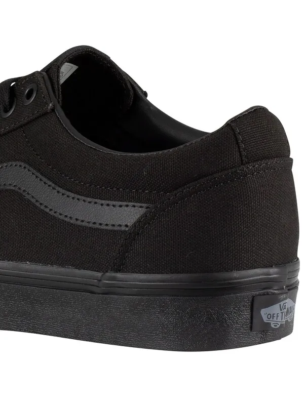 Vans Ward Canvas Trainers - Black/Black