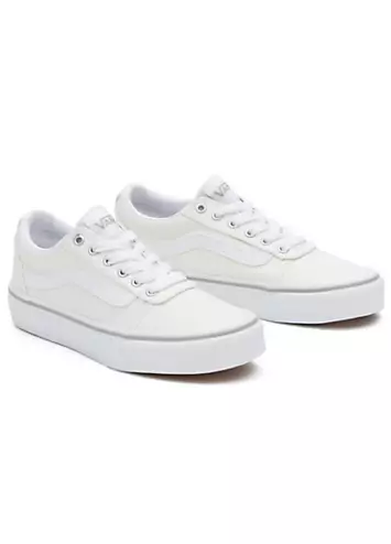 Vans White Spring Glitter Girls Ward Trainers