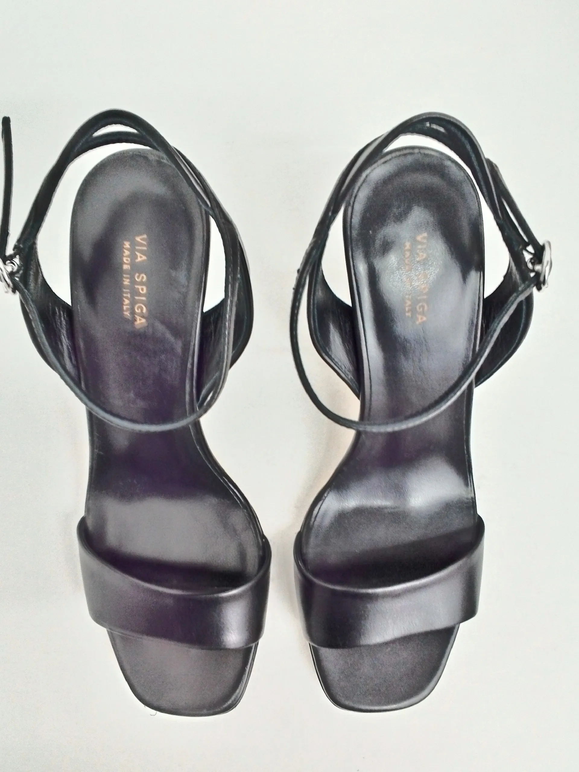 Via Spiga Women's Ria Black Heeled Sandals Size 6.5, 7, 8.5, 9 & 9.5