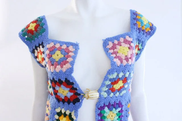 Vintage 70's Crochet Vest