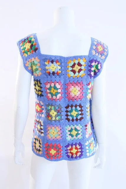 Vintage 70's Crochet Vest