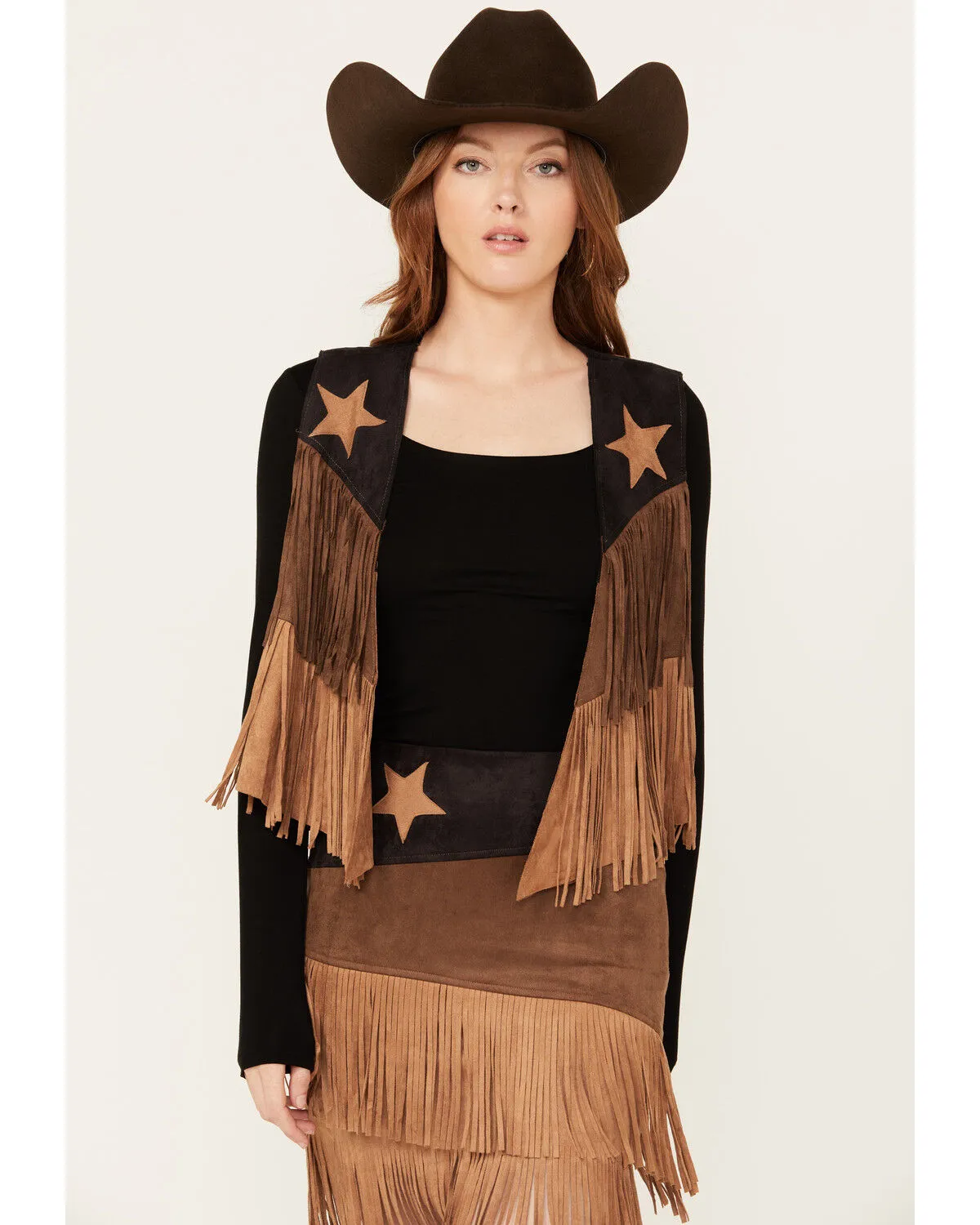 Vocal Women's Star Fringe Vest