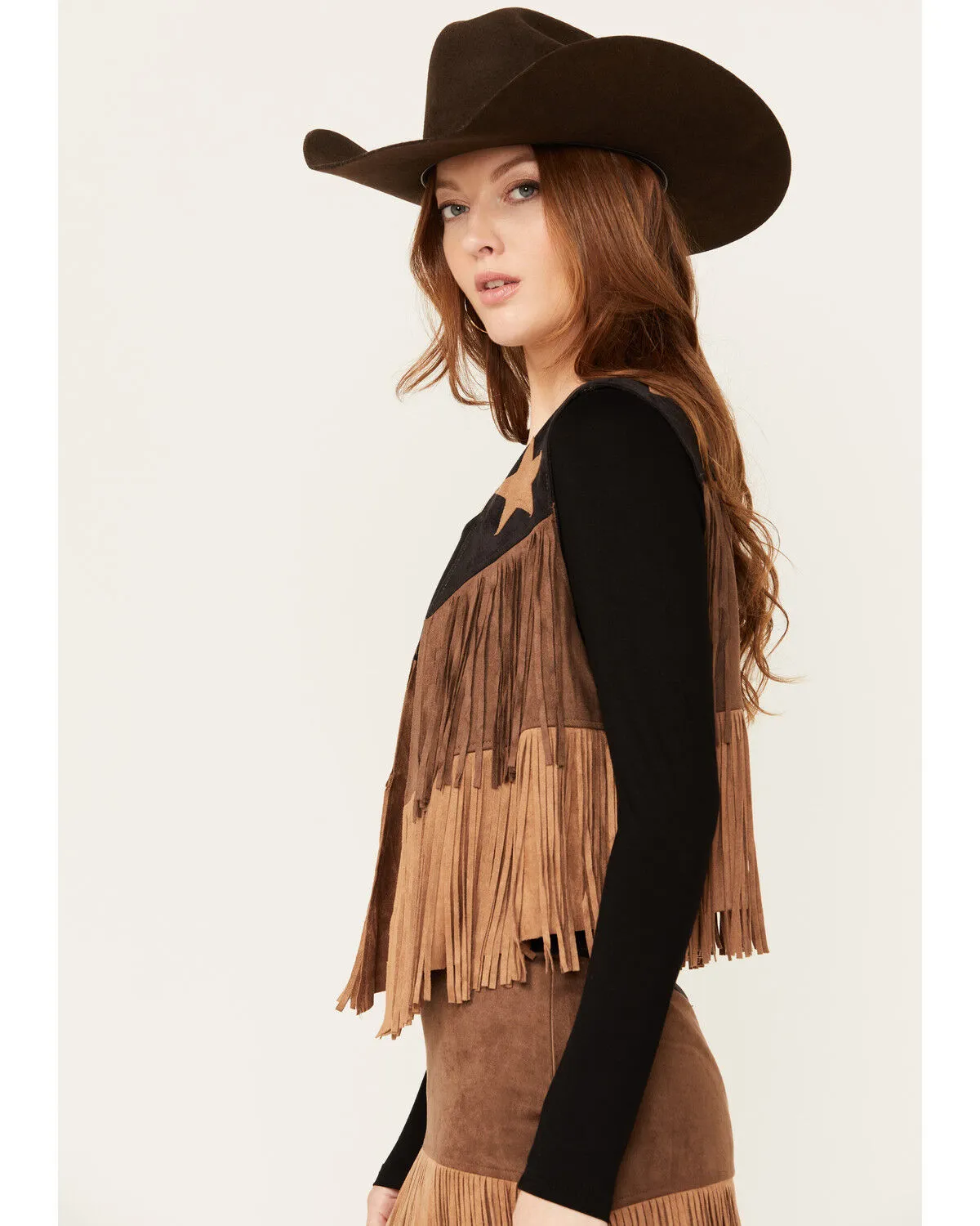 Vocal Women's Star Fringe Vest