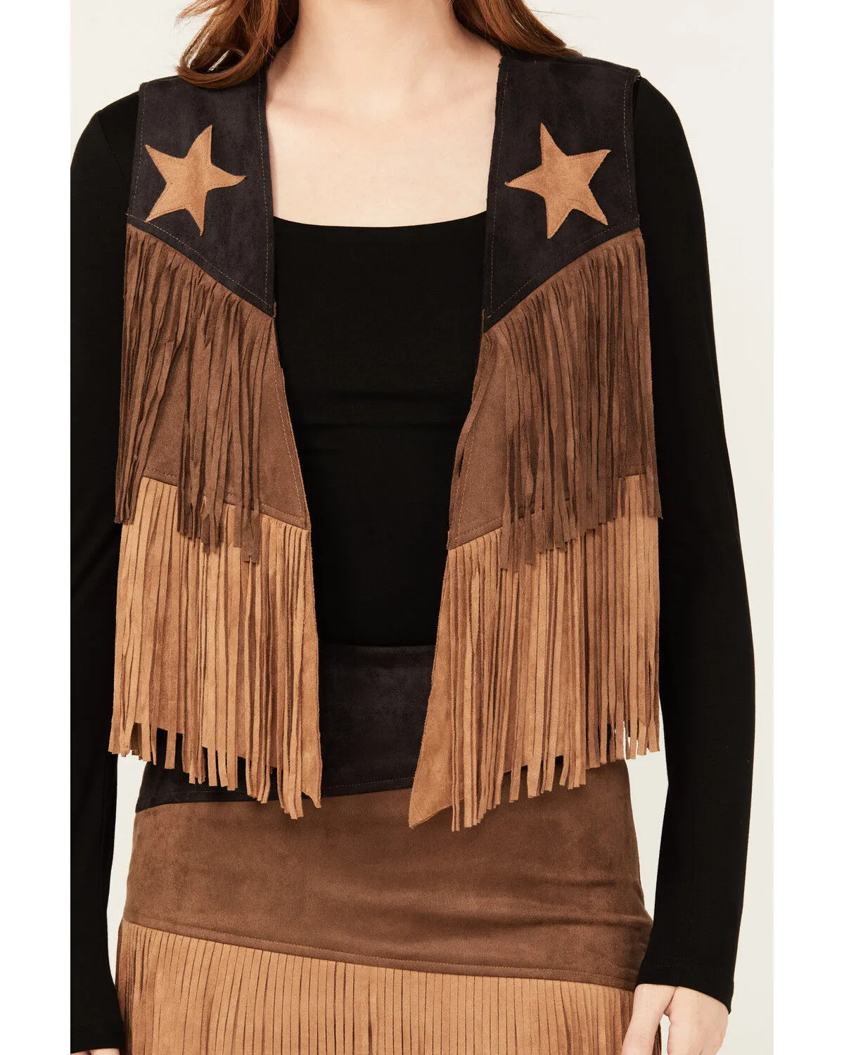 Vocal Women's Star Fringe Vest