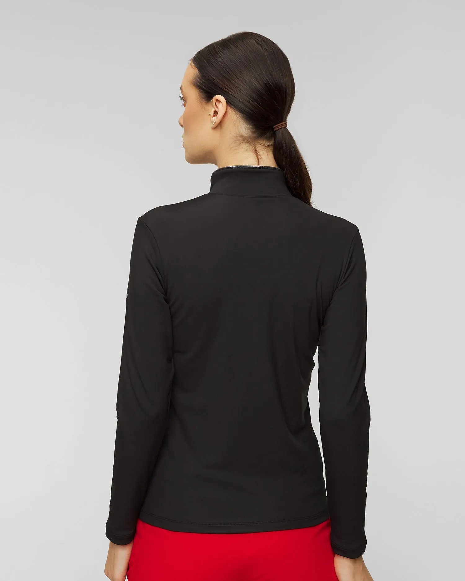 W omen's unzipped turtleneck Descente Carla  DWWWGB30-blk