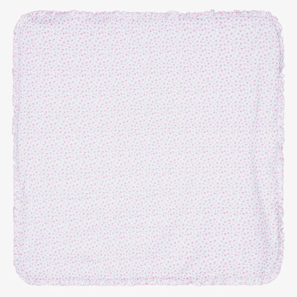 White Blossom Cotton Blanket (73cm)