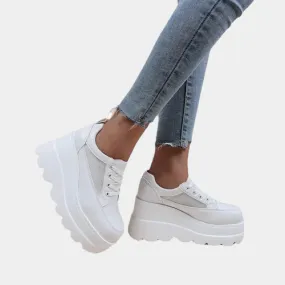 White Sneakers Women's Platform