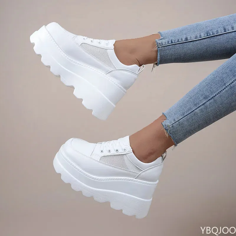 White Sneakers Women's Platform